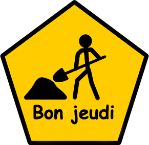 Gif animé Bon jeudi travail 2